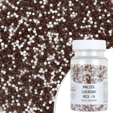 Sugar sprinkles - mini balls, mix 14, 75 g