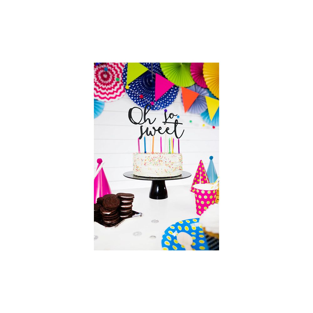 Birthday candles - PartyDeco - mix of colors, 6 pcs.