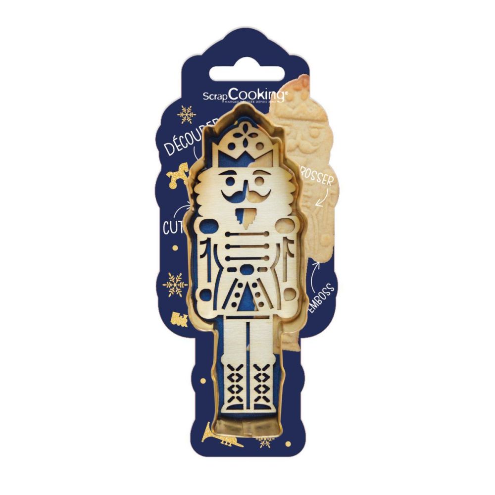 Christmas cutter mold with a template - ScrapCooking - Nutcracker