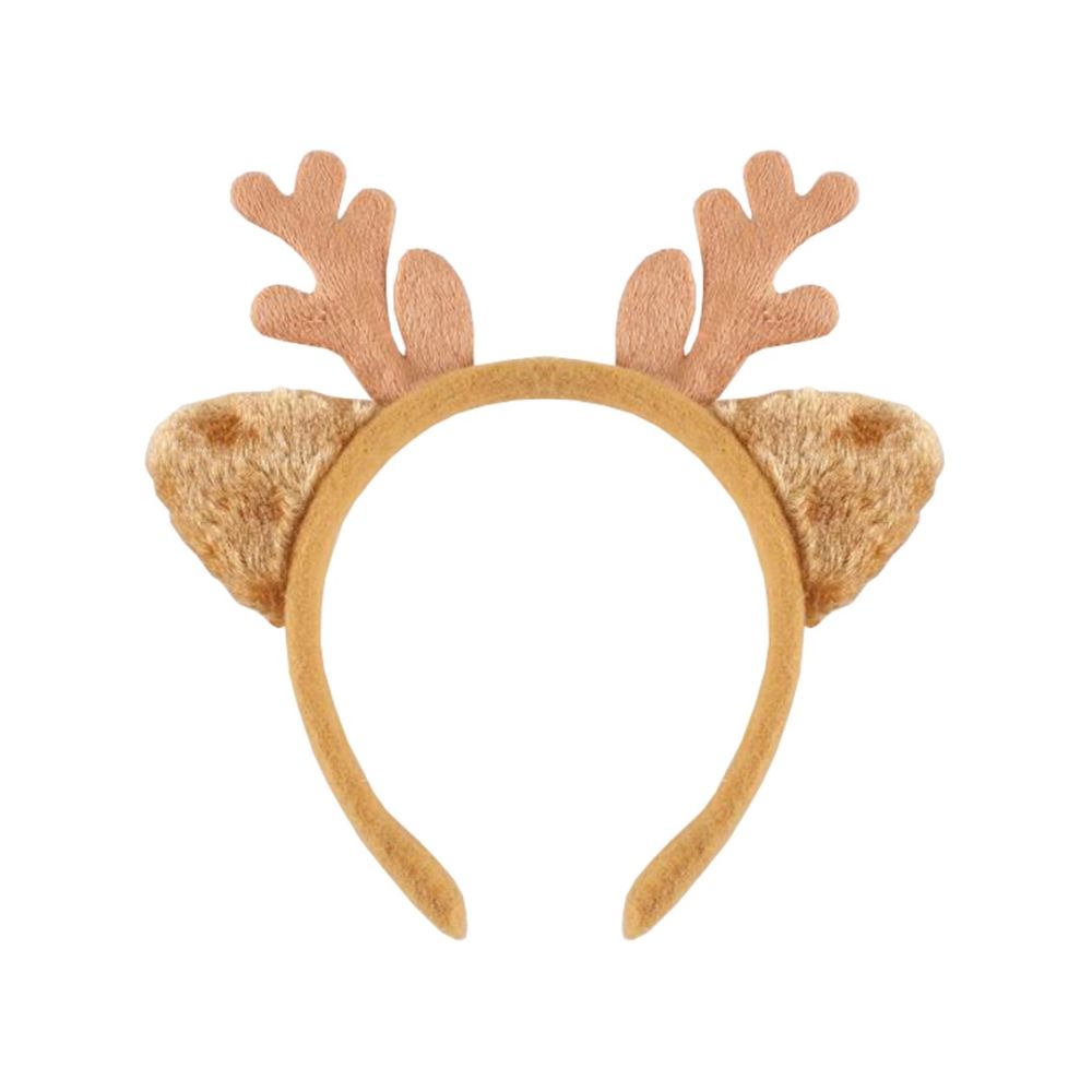 Christmas Headband for Kids - GoDan - Reindeer with Ears, light brown