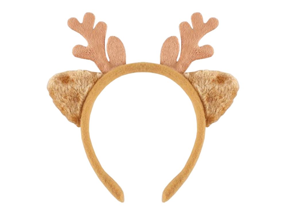 Christmas Headband for Kids - GoDan - Reindeer with Ears, light brown