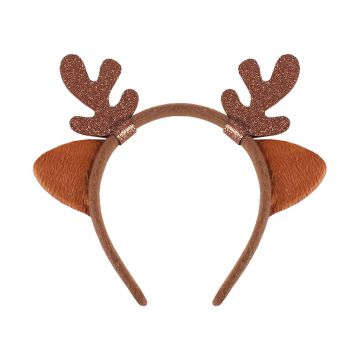 Christmas Headband for Kids - GoDan - Reindeer with Ears, brown