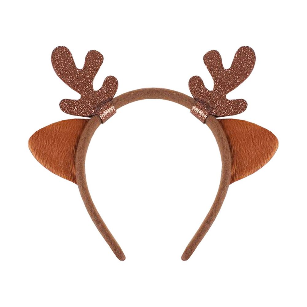Christmas Headband for Kids - GoDan - Reindeer with Ears, brown