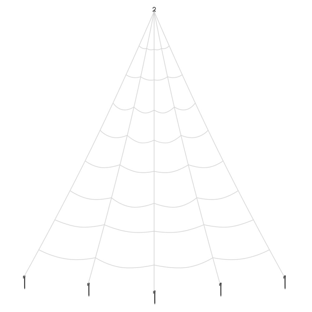 Decorative spider web for Halloween - PartyDeco - white, 5 x 4 m