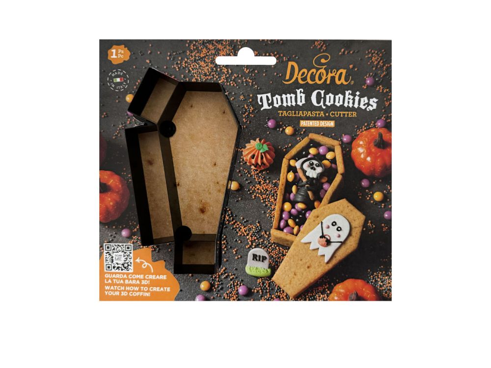Foremka wykrawaczka do ciastek na Halloween - Decora - Trumna 3D