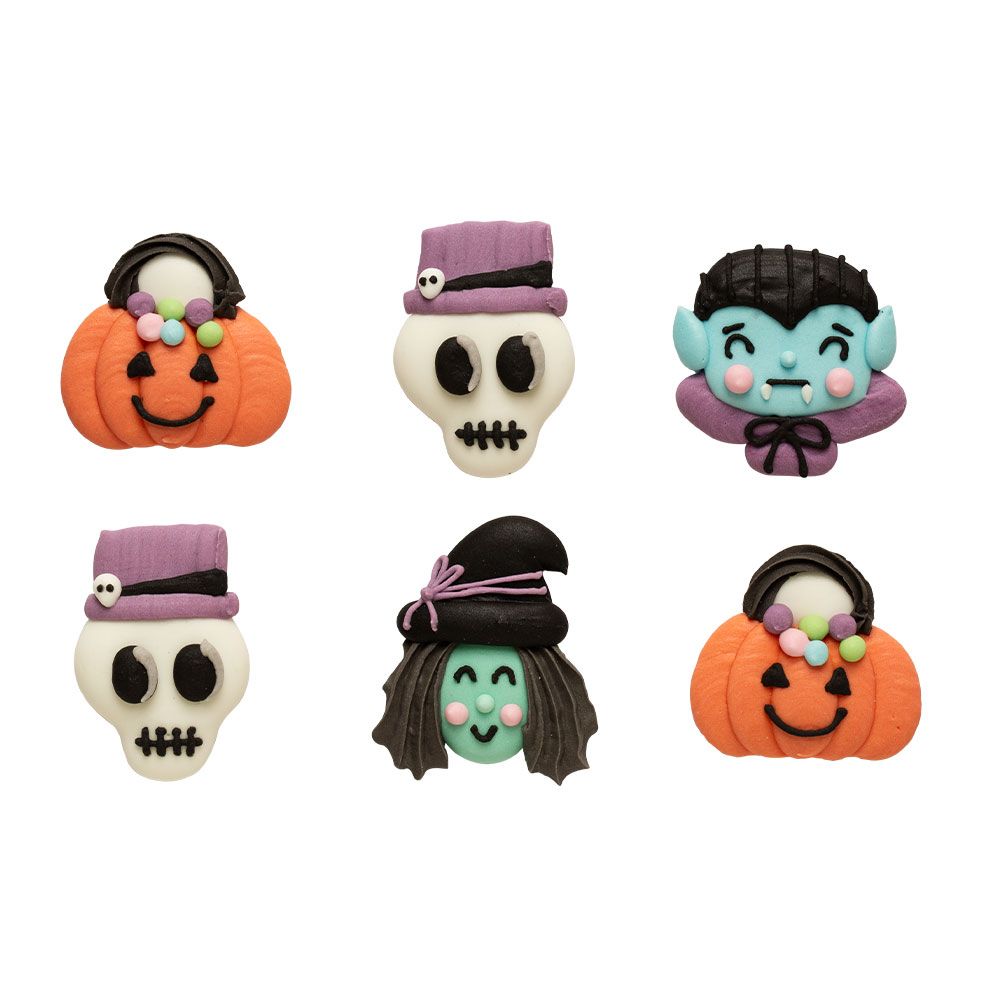 Halloween Sugar Decorations Horror - Decora - 6 pcs.
