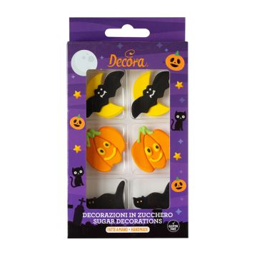 Halloween Sugar Decorations Mix - Decora - 6 pcs.