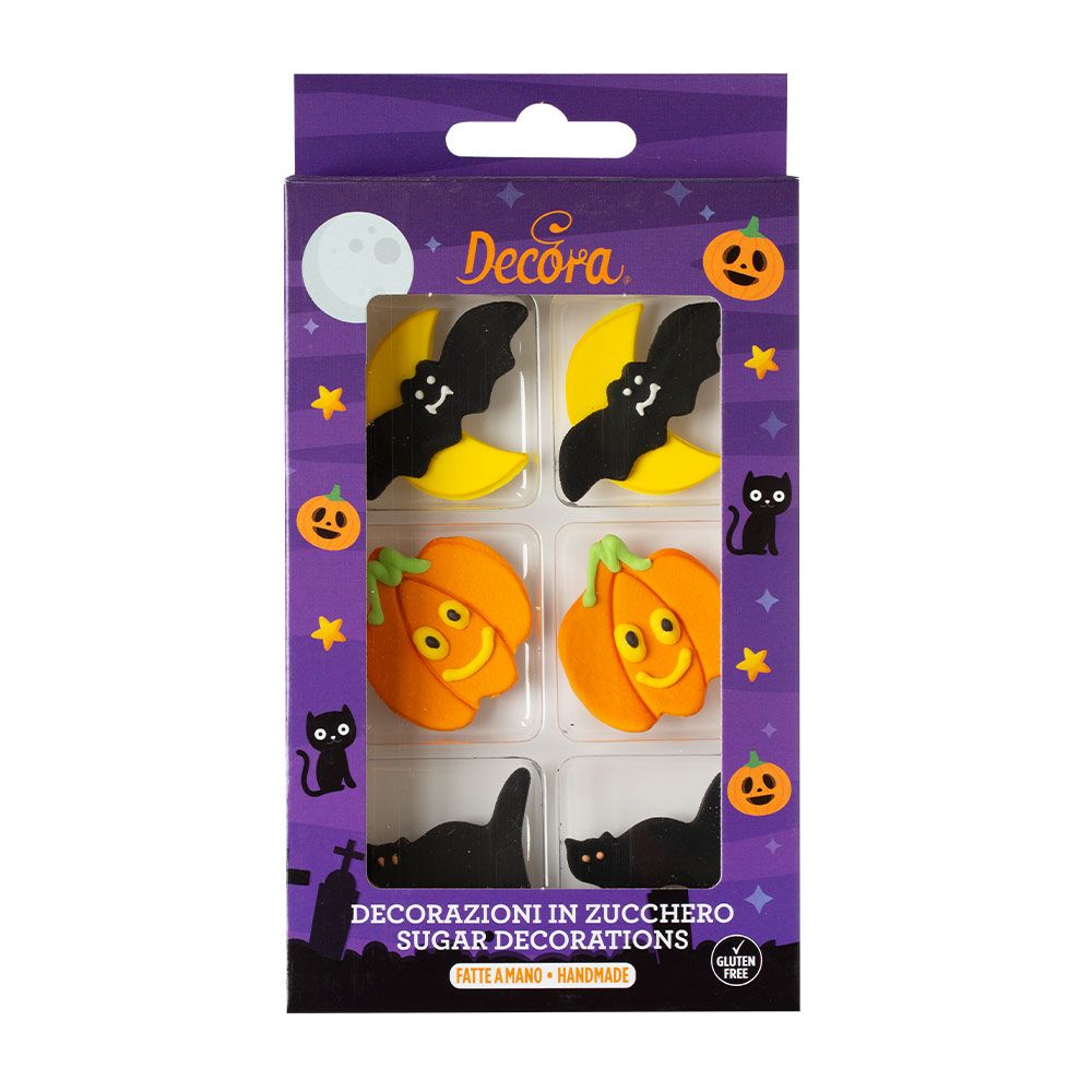 Halloween Sugar Decorations Mix - Decora - 6 pcs.