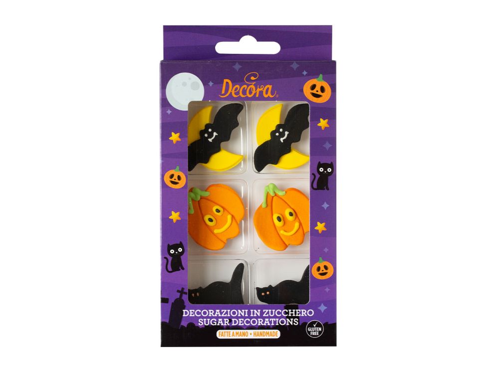 Halloween Sugar Decorations Mix - Decora - 6 pcs.