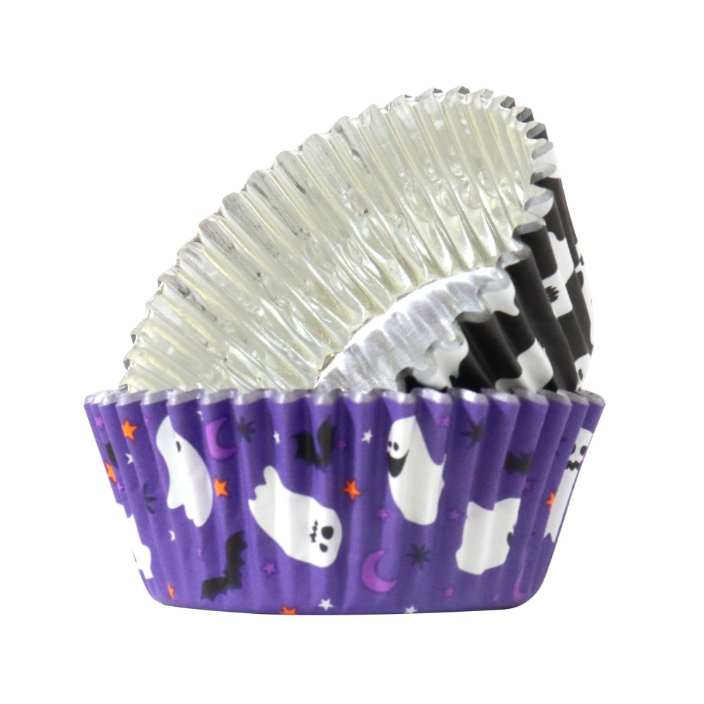 Papilotki do muffinek na Halloween Spooky Ghosts - PME - 60 szt.