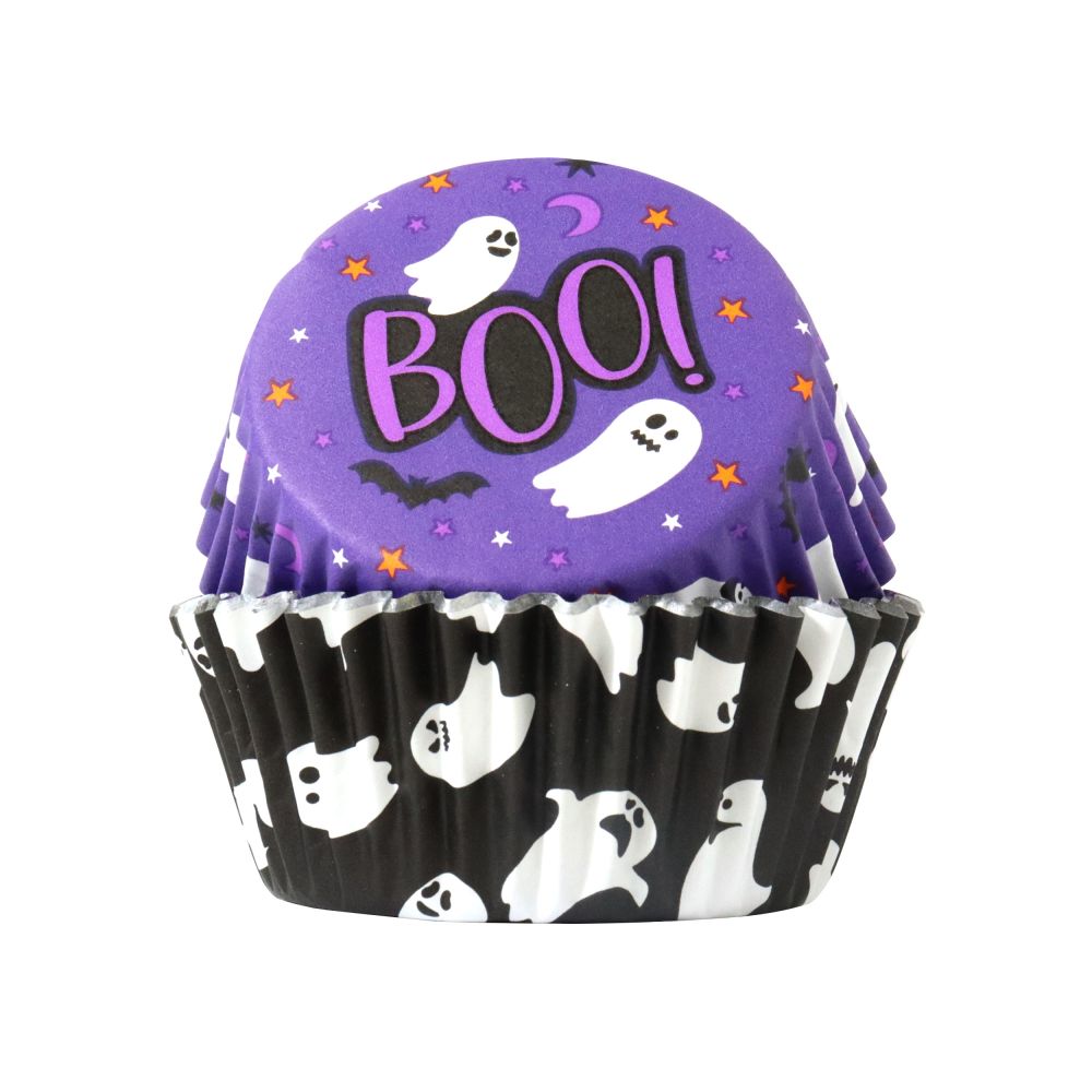 Papilotki do muffinek na Halloween Spooky Ghosts - PME - 60 szt.