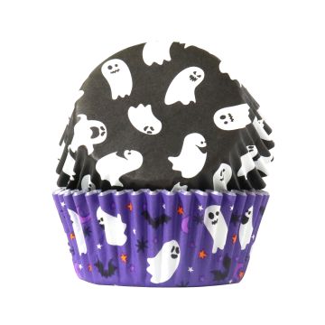 Papilotki do muffinek na Halloween Spooky Ghosts - PME - 60 szt.