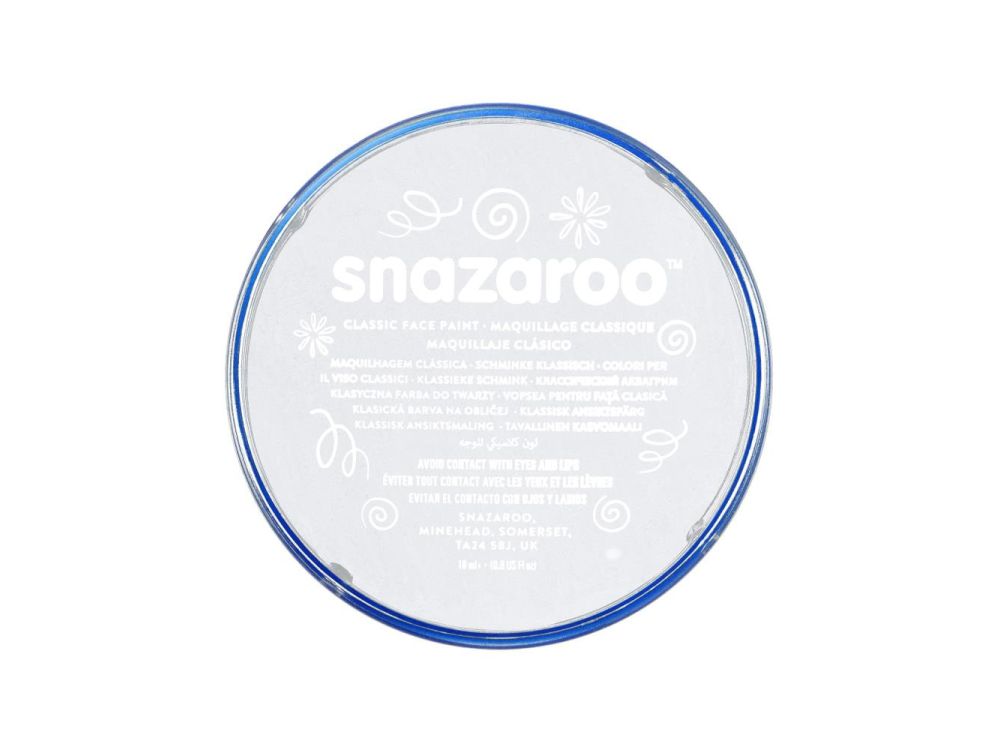 Farba do malowania twarzy - Snazaroo - biała, 18 ml
