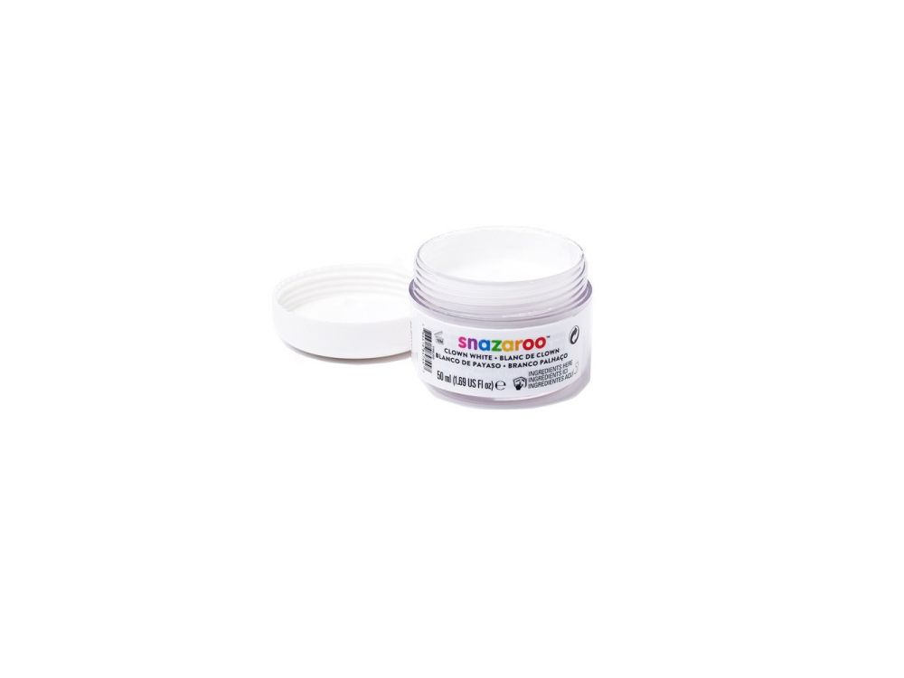Farba do malowania twarzy - Snazaroo - biel klauna, 50 ml