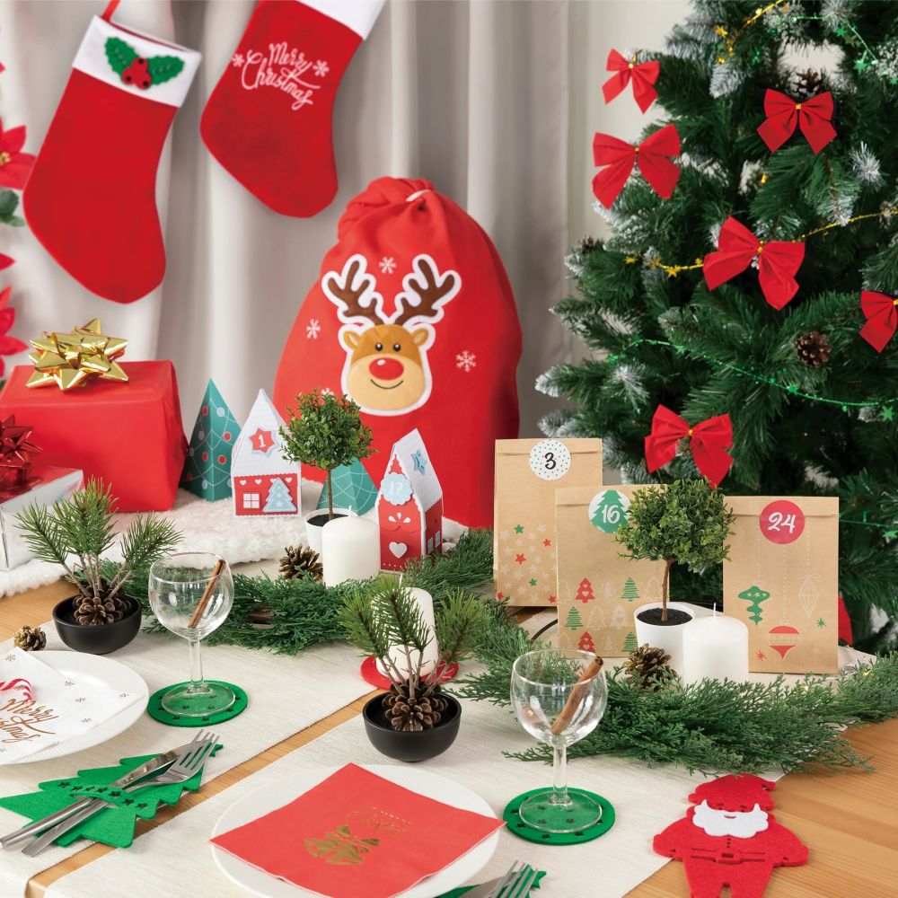 Stocking Merry Christmas - 26 x 37 cm