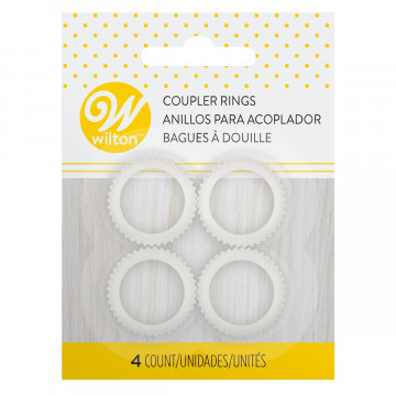 Set of rings for creams in a tube - Wilton - 4 pcs.