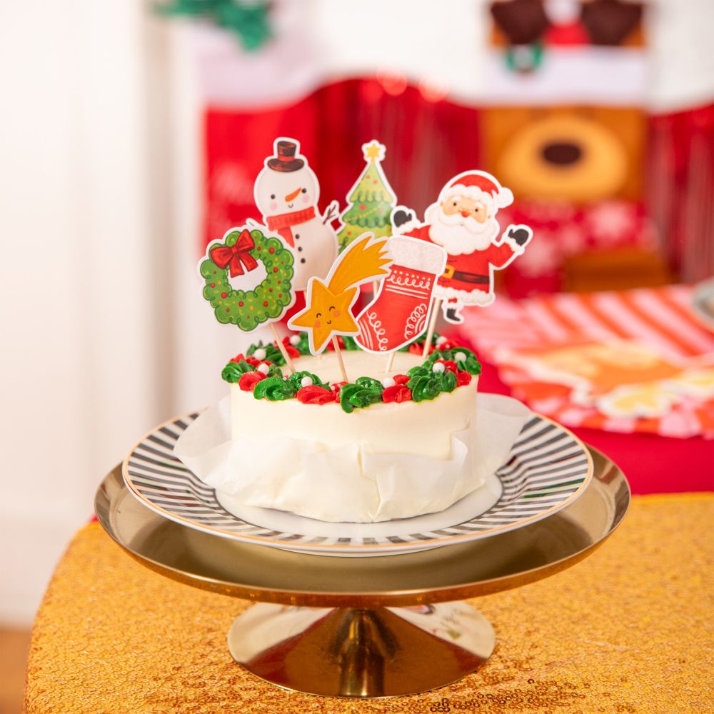 Toppery świąteczne do muffinek Christmas - 6 szt.