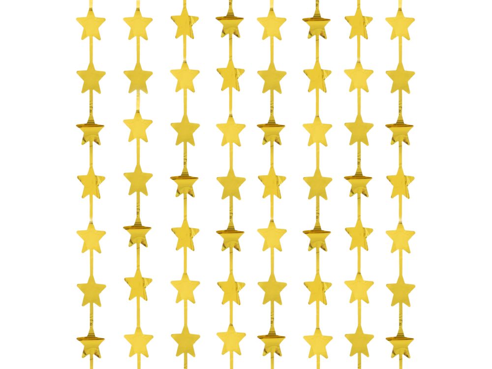 Kurtyna imprezowa świąteczna Gwiazdki- 100 x 200 cm