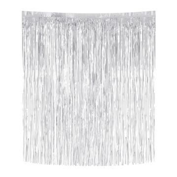 Dekoracja świąteczna na choinkę Włosy Anielskie - srebrne 33 x 50 cm