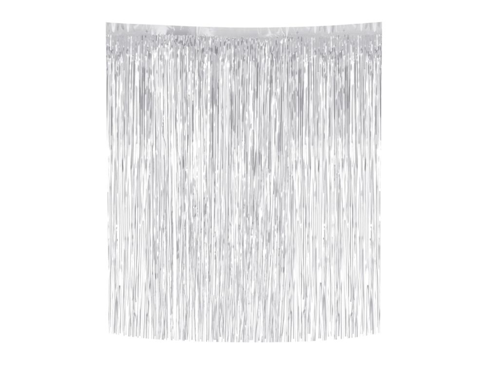 Dekoracja świąteczna na choinkę Włosy Anielskie - srebrne 33 x 50 cm