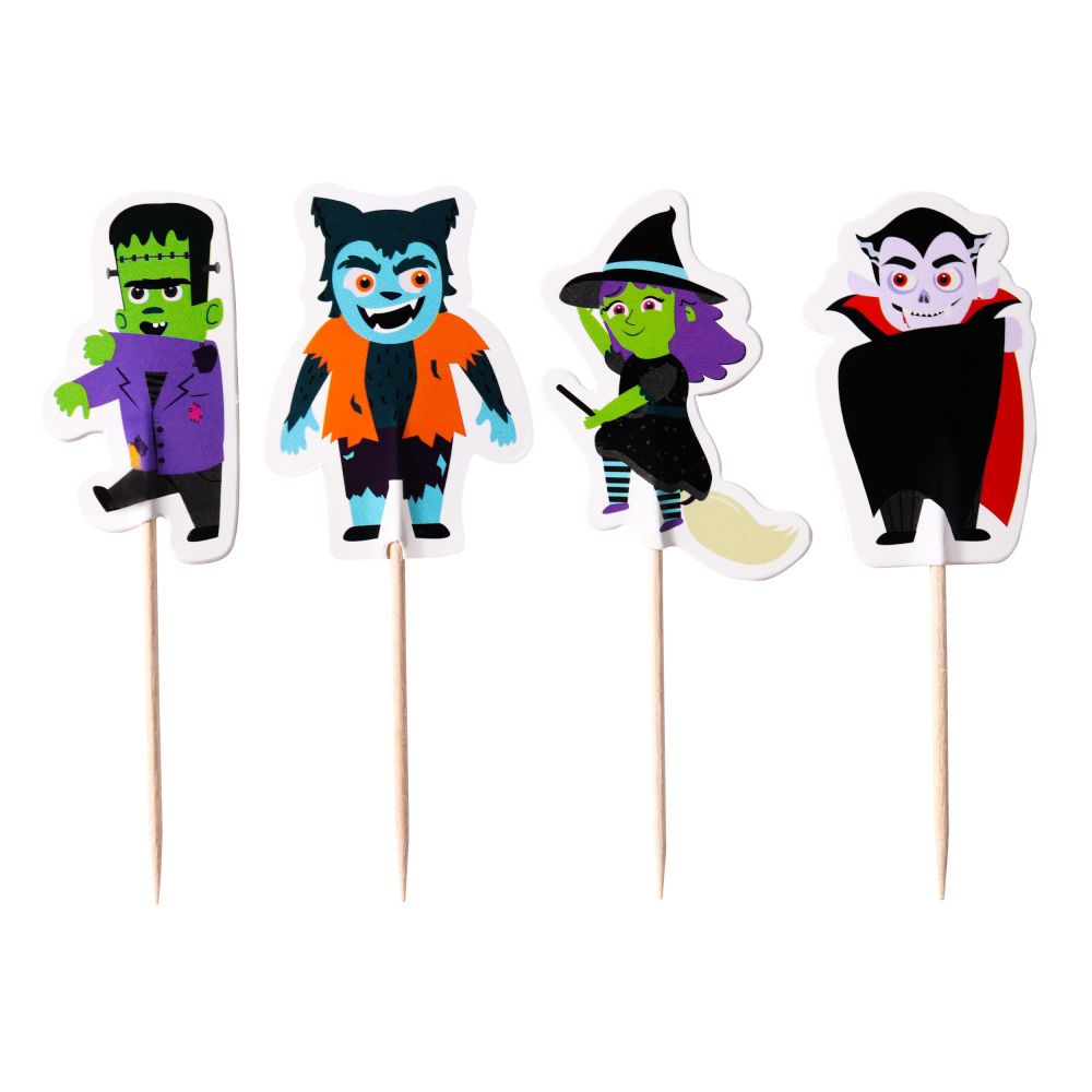 Halloween muffin toppers Spooky Characters - PME - 24 pcs.
