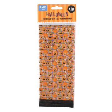 Halloween Decoration Bags Pumpkin Party - PME - 20 pcs.