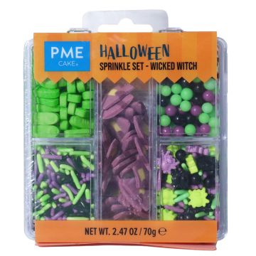 Halloween Sugar Sprinkles Set Wicked Witch - PME - 70 g