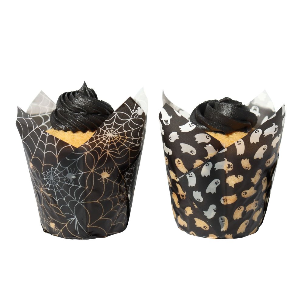 Muffin tulips cases for Halloween Spooky Night - PME - 24 pcs.