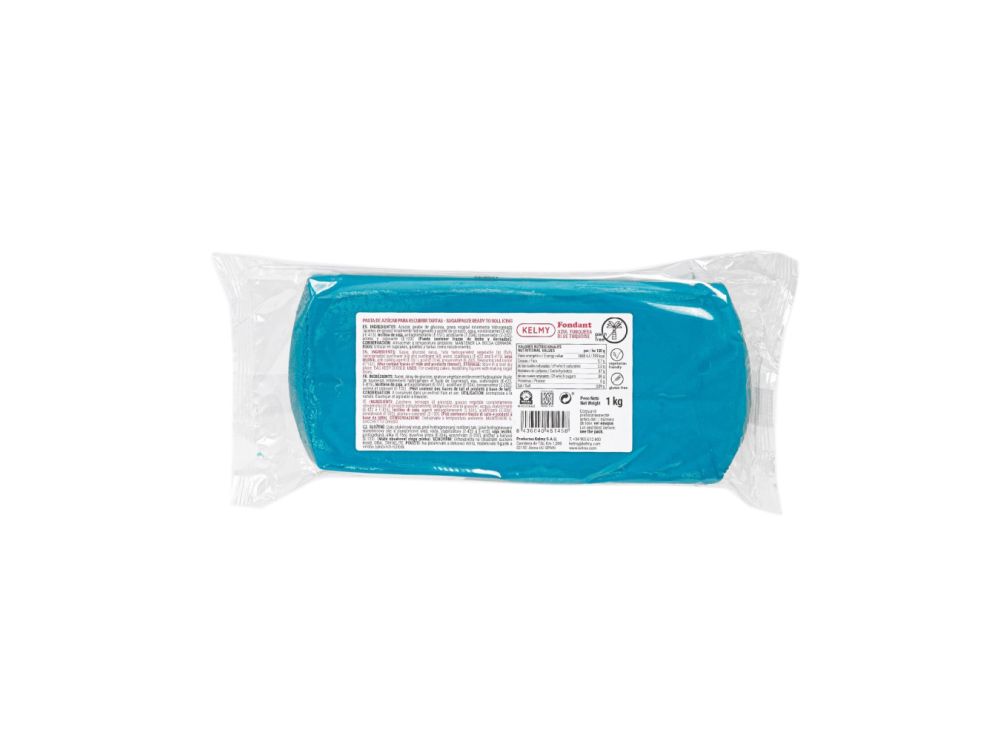 Sugar paste fondant - Kelmy - Turquoise, 1 kg