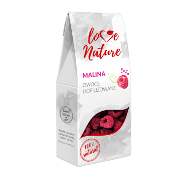 Freeze-dried fruit - Love Nature - Raspberry, 20 g