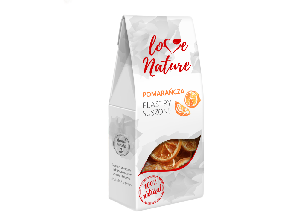 Suszone plastry - Love Nature - Pomarańcza, 20 g