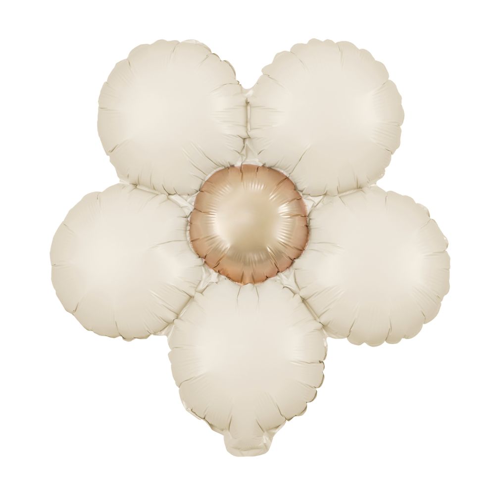 Foil balloon Flowers - cream, 3 pcs.