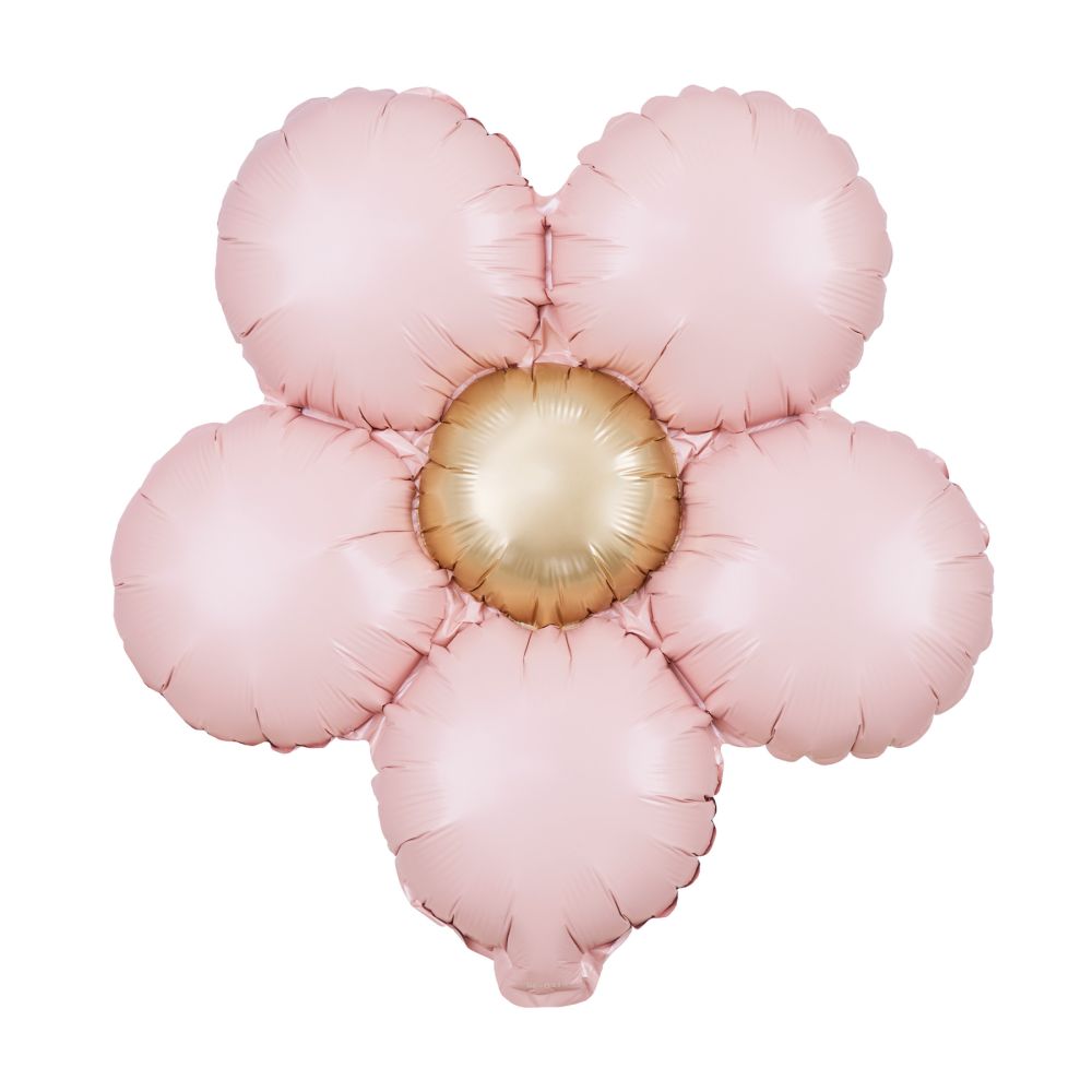 Foil balloon Flowers - pink, 3 pcs.