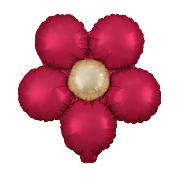 Balon foliowy Kwiatek - czerwony, 3 szt.
