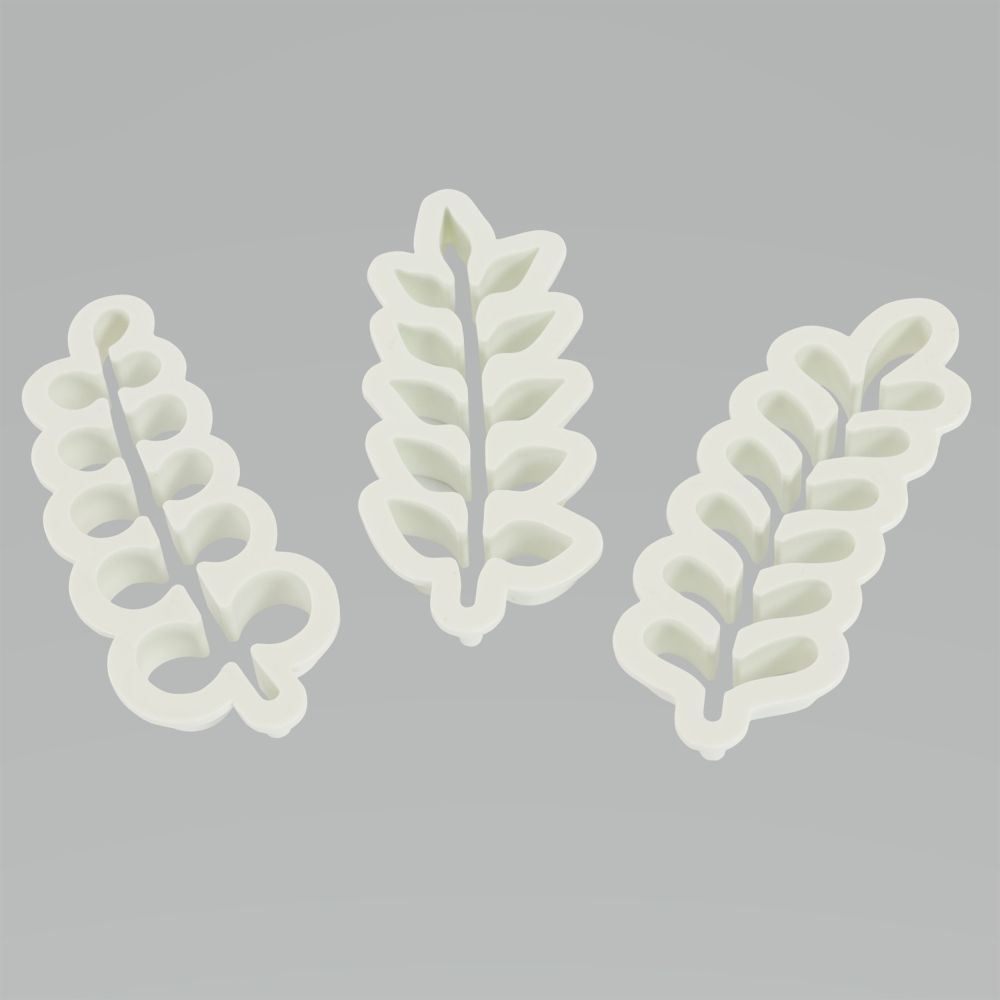 Christmas cookie cutters Eucalyptus - PME - 3 pcs.