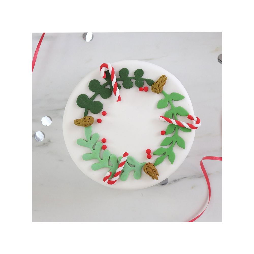 Christmas cookie cutters Eucalyptus - PME - 3 pcs.