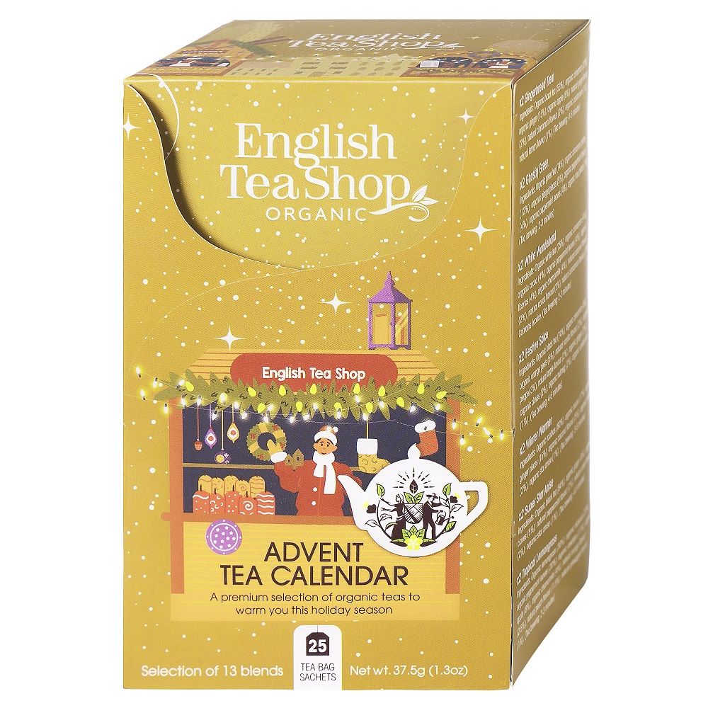 Advent Tea Calendar - English Tea Shop - gold, 25 pcs.