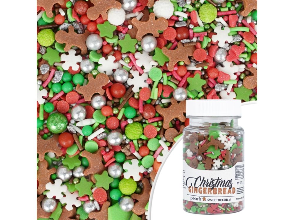 Sugar Sprinkles - Sweet Decor - Christmas Gingerbread, 70 g
