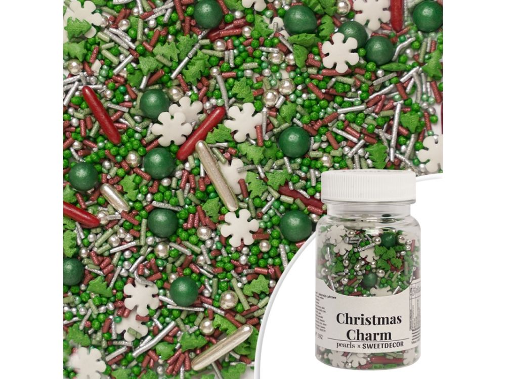 Sugar Sprinkles Christmas Charm Pearls - 70 g