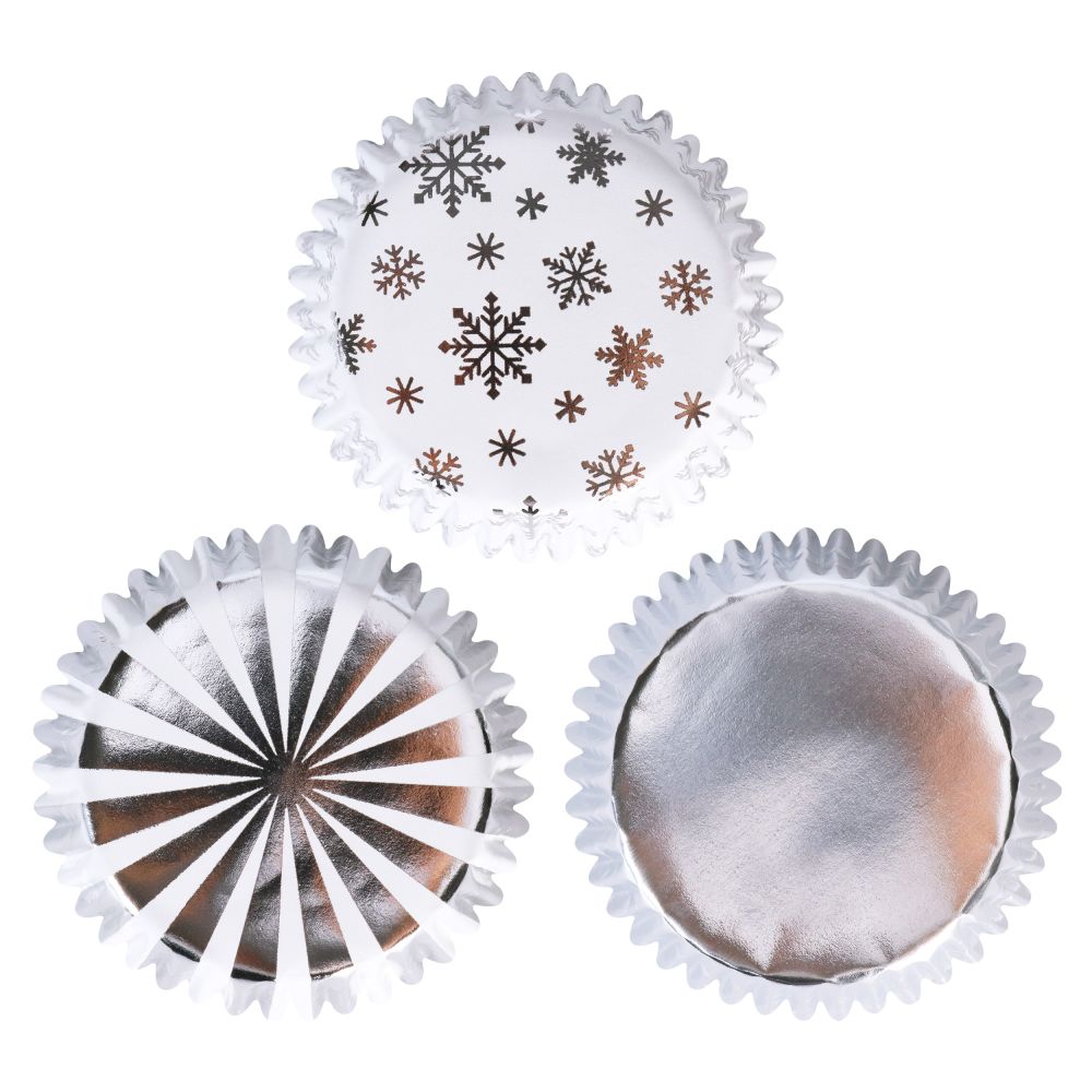 Muffin christmas cases Gold & Silver - PME - 100 pcs.