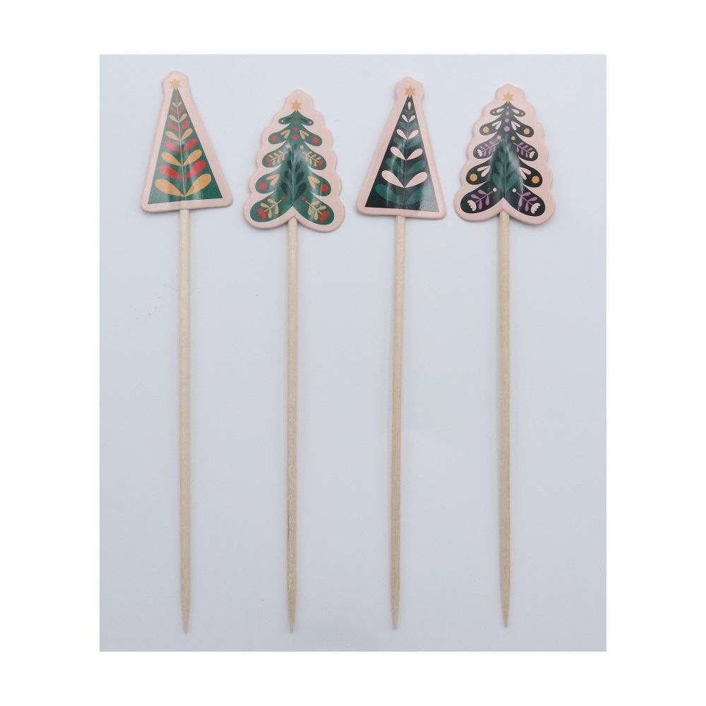 Cupcake toppers Christmas Trees - PME - 24 pcs.
