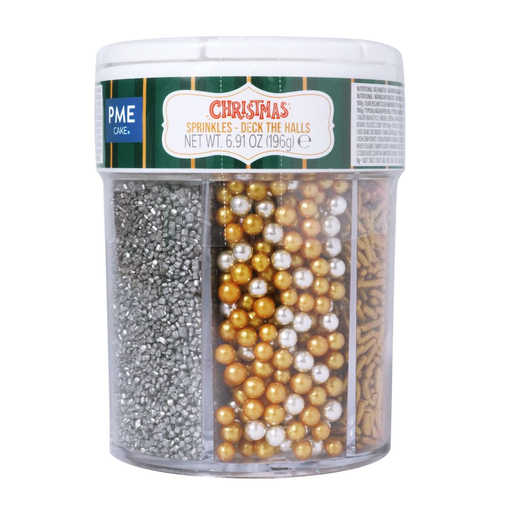 Posypka cukrowa świąteczna Holiday Sparkle - PME - 6 w 1, 196 g
