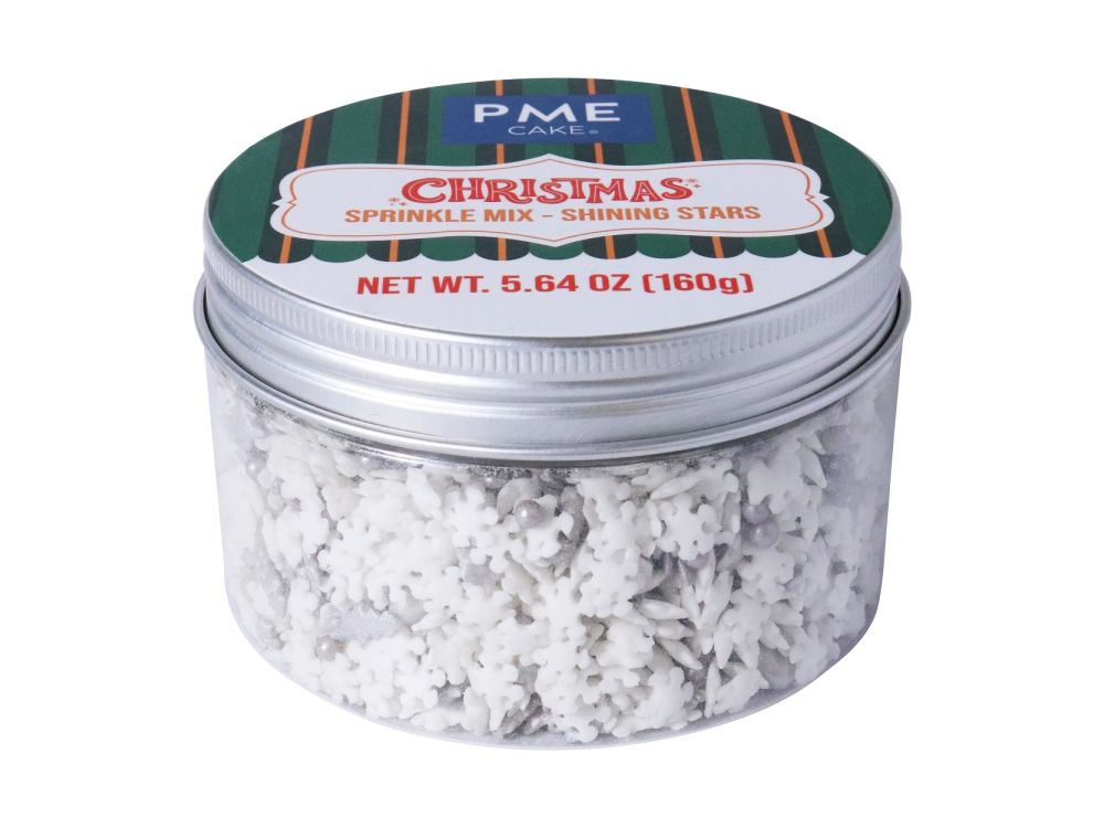 Christmas sugar sprinkles Shining Stars - PME - 160 g