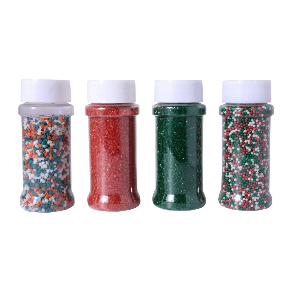 Christmas sugar sprinkles Festive Cheer - PME - 4 in 1, 420 g