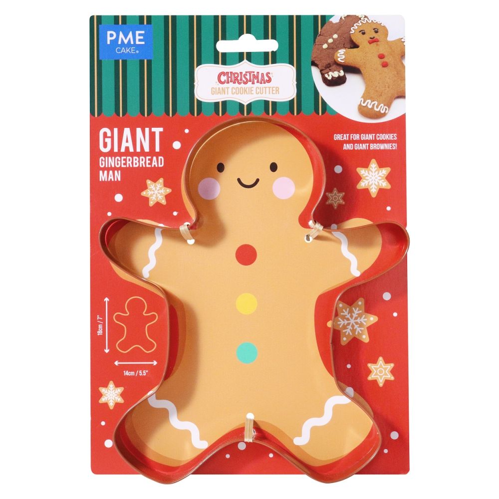 Foremka do świątecznych ciastek Gingerbread Man XXL - PME - 18 x 14 cm