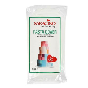 Masa cukrowa do obkładania Pasta Cover - Saracino - biała, 1 kg