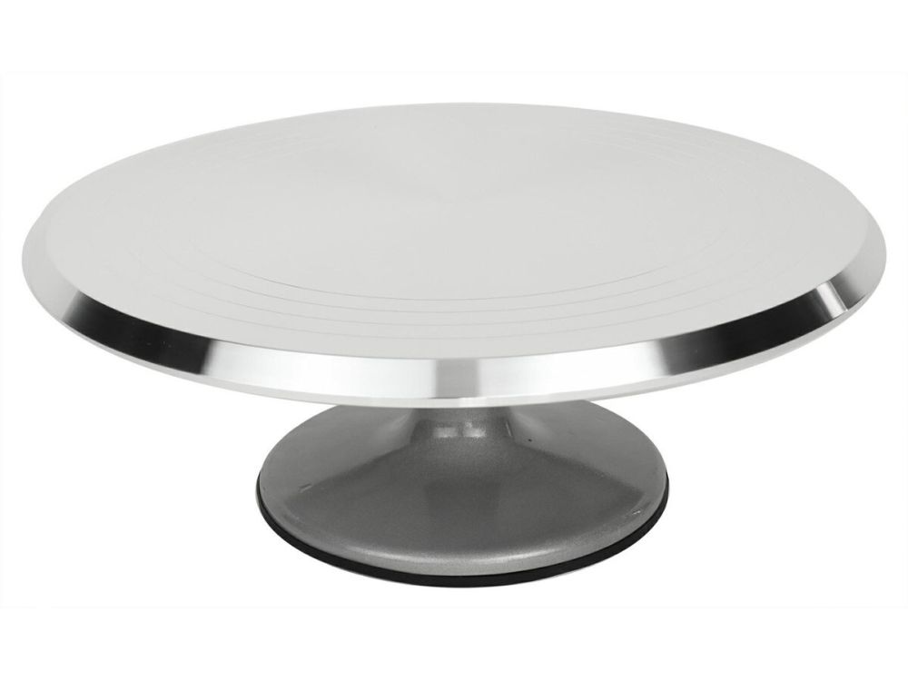 Professional rotating cake turntable on a leg - 35 cm