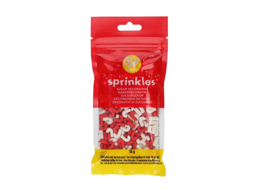 Posypka cukrowa świąteczna Candy Cane - Wilton - 56 g