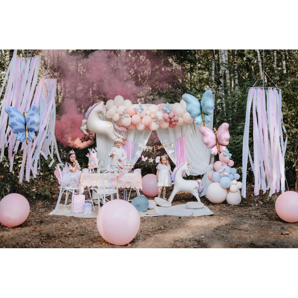 Standing foil balloon Unicorn - PartyDeco - 95 x 86 cm