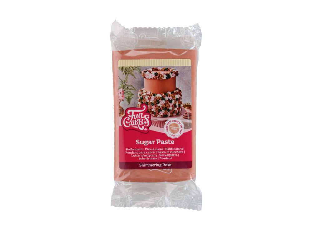 Sugar paste Shimmering Rose - FunCakes - 250 g